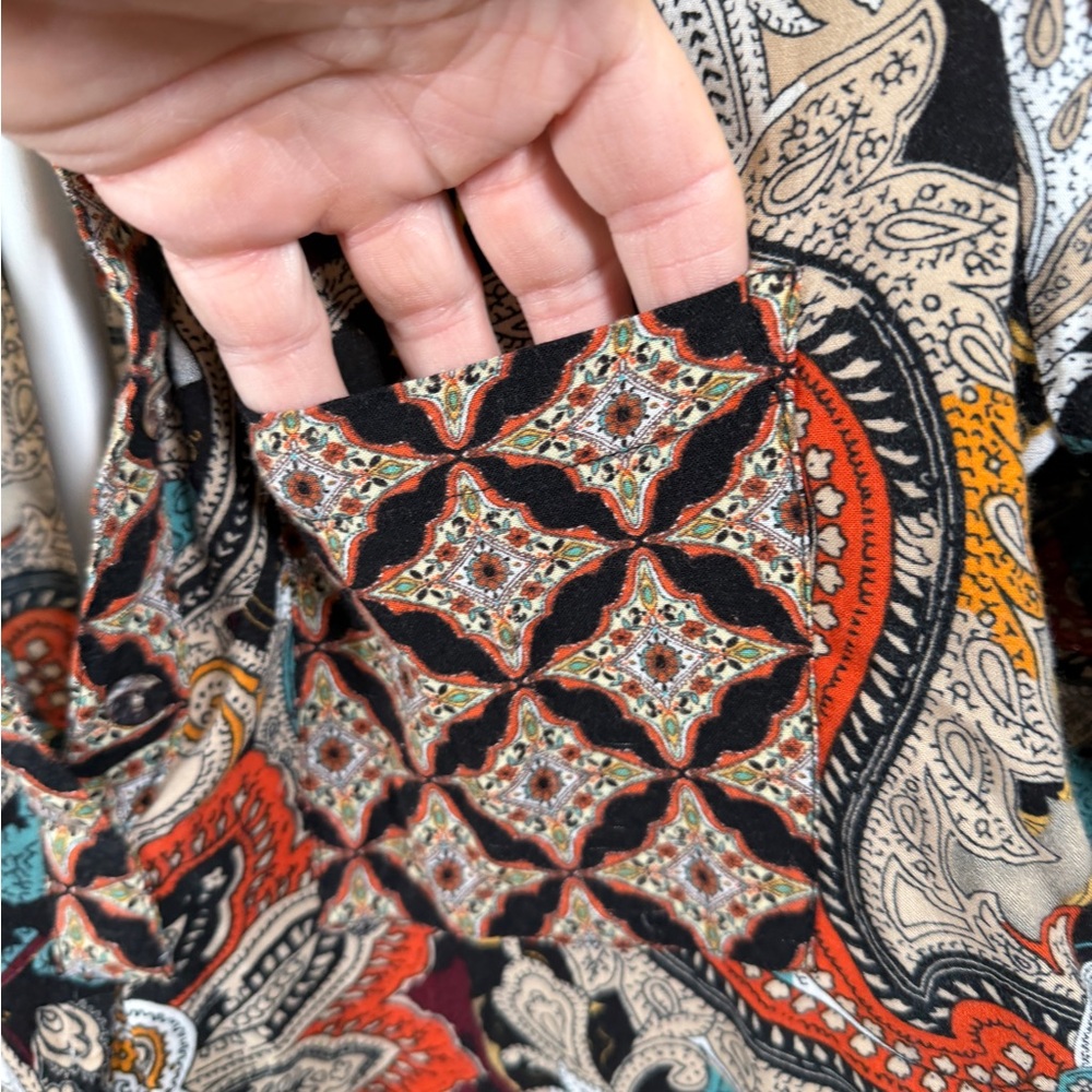 Fig and Flower Paisley Print Tunic - Multicolor - Picture 2 of 7